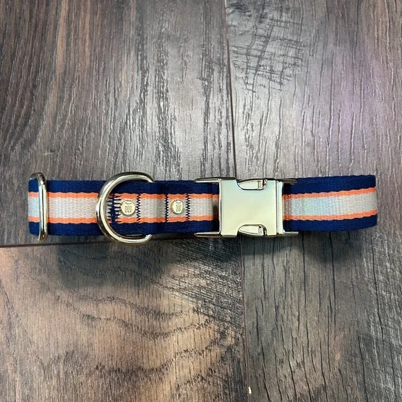 Harry Barker Tan Classic Striped Dog Collar, Medium - Picture 3 of 8